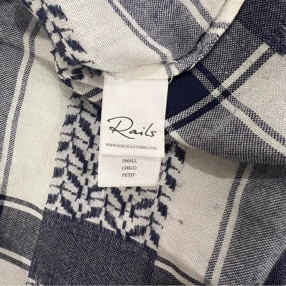 Rails Blue and White Top - Picture 4 of 4